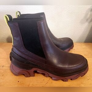 Sorel Brex Chelsea Waterproof Boot in New Cinder Colorway Women's Size 7.5